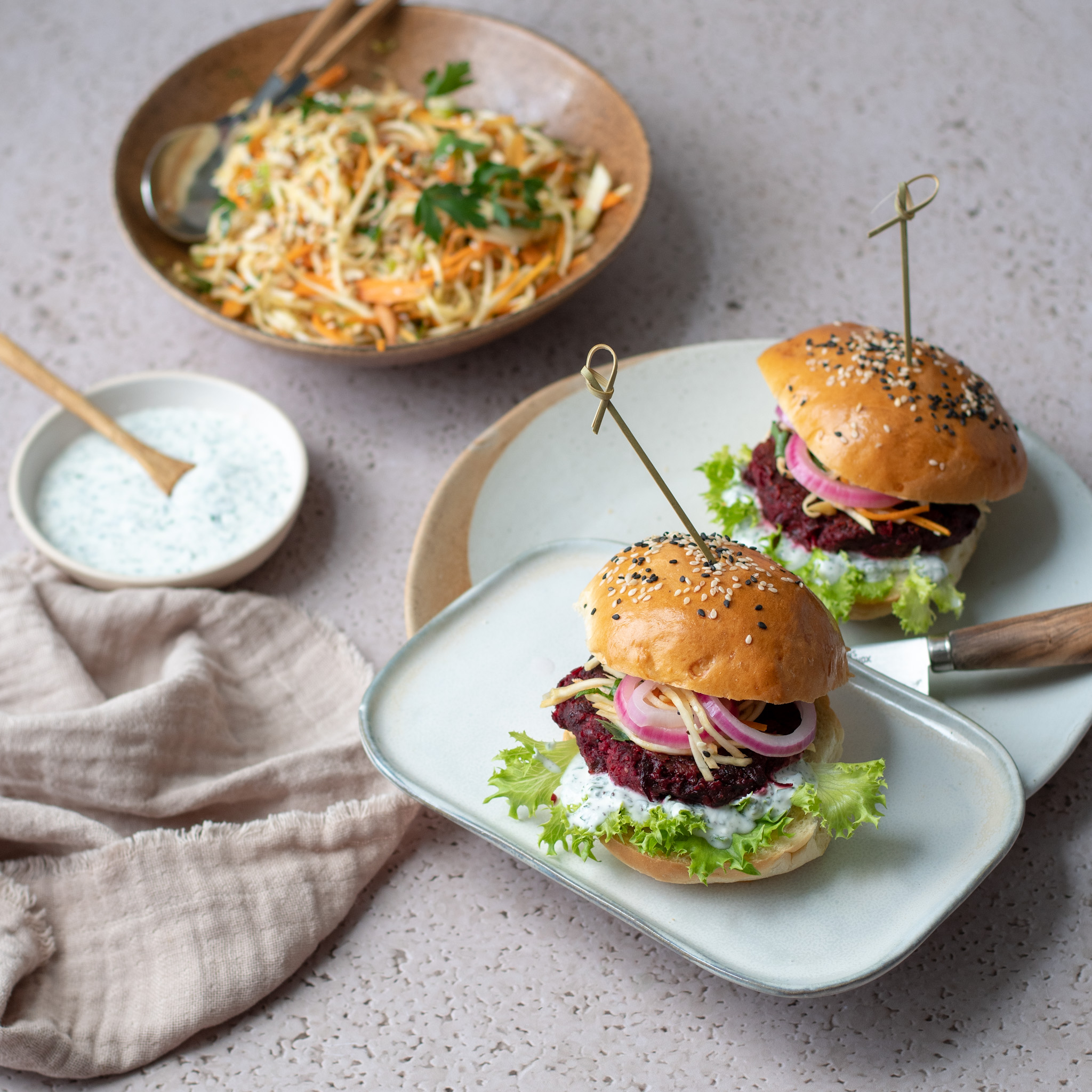 Spiced Beetroot Burgers Nordic Kitchen Stories