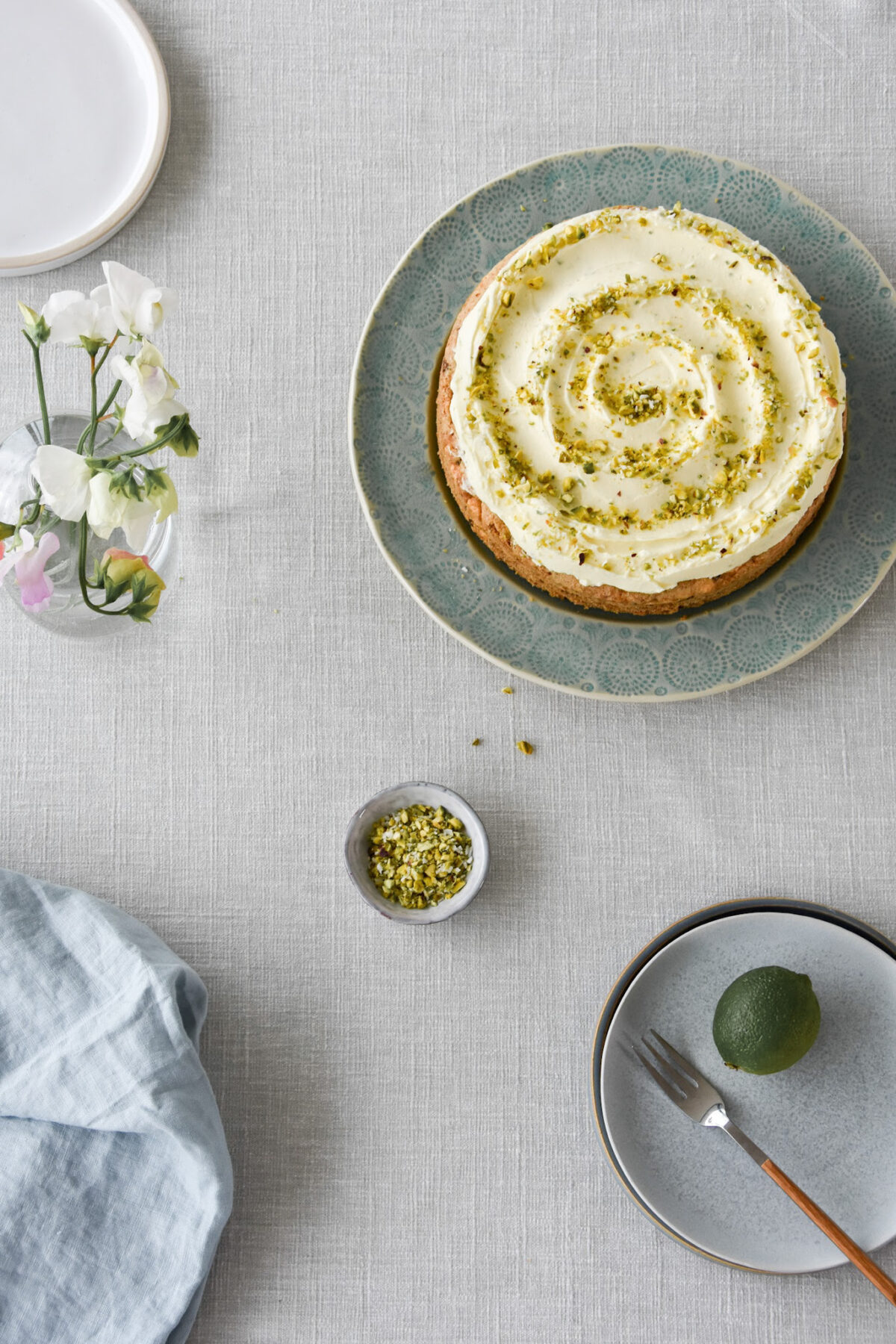 Courgette, Pistachio & Lime Cake - Nordic Kitchen Stories