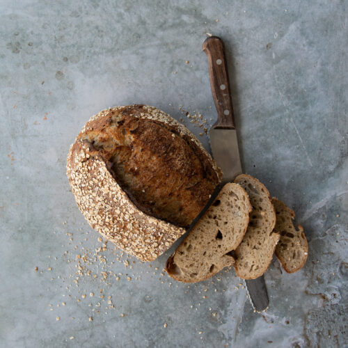 Honey & Oat Sourdough Loaf - Nordic Kitchen Stories