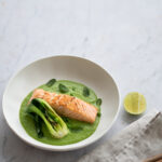 Sea Trout with Pea & Lemongrass Veloute